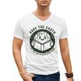 Earth Day 2025 Save Earth It´s Only Planet With Books Reader Men's V-Neck T-Shirt Earth Day 2025 Save Earth It´s Only Planet With Books Reader Men's V-Neck T-Shirt