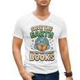 Earth Day Save Earth It´s Only Planet With Books Reader Men's V-Neck T-Shirt Earth Day Save Earth It´s Only Planet With Books Reader Men's V-Neck T-Shirt