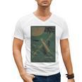 From The Earth To The Moon Book Cover 1874 Premium Men's V-Neck T-Shirt From The Earth To The Moon Book Cover 1874 Premium Men's V-Neck T-Shirt