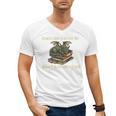 Easily Distracted By Books And Dragons Graphic Premium Men's V-Neck T-Shirt Easily Distracted By Books And Dragons Graphic Premium Men's V-Neck T-Shirt