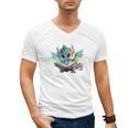 Easily Distracted By Dragon And Books Introvert Shirt Men's V-Neck T-Shirt