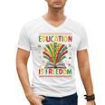 Education Is Freedom Books Lover History Month Men's V-Neck T-Shirt