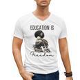 Education Is Freedom Teacher Women Books Black History Men's V-Neck T-Shirt