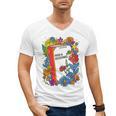 Equal Rights Book Flower Resist Feminist LGBTQ Floral Men's V-Neck T-Shirt