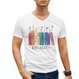 Equality Flower Books Equal Rights Social Justice Feminist Men's V-Neck T-Shirt