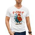 F-Caw-F Rooster F Awk F Chicken Coffee Romance Books Lover Men's V-Neck T-Shirt