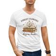 Forget Flowers Buy Me Books Book Lover Men's V-Neck T-Shirt Forget Flowers Buy Me Books Book Lover Men's V-Neck T-Shirt