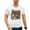 Ghost Reading Book Cat Lover Halloween Reading Enthusiast Men's V-Neck T-Shirt Ghost Reading Book Cat Lover Halloween Reading Enthusiast Men's V-Neck T-Shirt