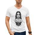 Gothic Goth Girl Woman Movie Book Art Men's V-Neck T-Shirt Gothic Goth Girl Woman Movie Book Art Men's V-Neck T-Shirt