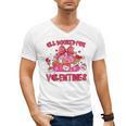 Groovy All Booked For Valentines Books Pink Coquette Bow Men's V-Neck T-Shirt Groovy All Booked For Valentines Books Pink Coquette Bow Men's V-Neck T-Shirt