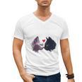 Happy Valentines Day Self Introvert Humor Antisocial Raglan Baseball Tee Men's V-Neck T-Shirt