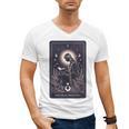 High Priestess Tarot Art Celestial Mystic Book Lover Men's V-Neck T-Shirt