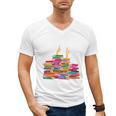 I'm Fine Reading Books Reader Book Lover Librarian Men's V-Neck T-Shirt I'm Fine Reading Books Reader Book Lover Librarian Men's V-Neck T-Shirt