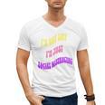 I'm Just Social Distancing Introvert Funny Men's V-Neck T-Shirt