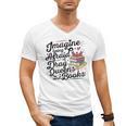 Imagine Being Afraid Of Drag Queens & Books Equality Men's V-Neck T-Shirt