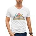 Its a Good Day To Read a Book Librarian Books Reading Floral Men's V-Neck T-Shirt