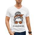 Just a Girl Who Loves Books Pajamas Shirt Reading Book Lover Men's V-Neck T-Shirt