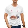 Just a Girl Who Loves Dogs Books Coffee T-Shirt Men's V-Neck T-Shirt