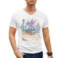 Just a Girl Who Loves Dragons & Books Reader Fantasy Fun Premium Tri-Blend Men's V-Neck T-Shirt Just a Girl Who Loves Dragons & Books Reader Fantasy Fun Premium Tri-Blend Men's V-Neck T-Shirt