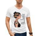 Just a Girl Who Has Tattoos And Love Books Tattooed Inked Men's V-Neck T-Shirt Just a Girl Who Has Tattoos And Love Books Tattooed Inked Men's V-Neck T-Shirt
