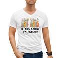 If You Know You Know 6 7 Reading Books Merry Christmas Men's V-Neck T-Shirt