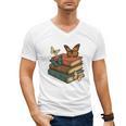 Life Is Better With Butterflies And Books Cute Butterfly Men's V-Neck T-Shirt