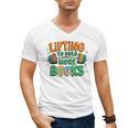 Lifting To Hold More Books Weightlifting Workout Gym Lover Men's V-Neck T-Shirt Lifting To Hold More Books Weightlifting Workout Gym Lover Men's V-Neck T-Shirt