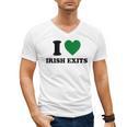 I Love Irish Exits St Patrick's Day Introvert Party Men's V-Neck T-Shirt I Love Irish Exits St Patrick's Day Introvert Party Men's V-Neck T-Shirt