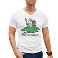 Next Stop Library Reading Book Men's V-Neck T-Shirt Next Stop Library Reading Book Men's V-Neck T-Shirt