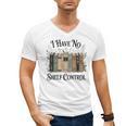 I Have No Shelf Control Book Lover Pun Reader Humor Men's V-Neck T-Shirt