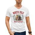 North Pole Book Club Hot Cocoa Bookworm Christmas Xmas Men's V-Neck T-Shirt