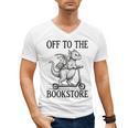 Off To The Bookstore Reading Bookworm Men's V-Neck T-Shirt
