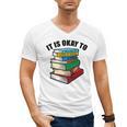 It Is Okay To Be a Grumpy Old Man Book Lover Premium Men's V-Neck T-Shirt