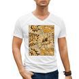 Orange Comic Book Orange Color Graphic Premium Tri-Blend Men's V-Neck T-Shirt