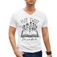 Plot Twist I'm Sober Women's Sobriety Book Reading Literary Men's V-Neck T-Shirt