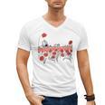 Poppy Field Wizard Of Oz Cowardly Brave Lion Book Men's V-Neck T-Shirt Poppy Field Wizard Of Oz Cowardly Brave Lion Book Men's V-Neck T-Shirt