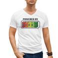 Powered By Books Bookworm Librarian Reading Men's V-Neck T-Shirt