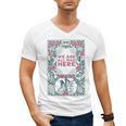 Puddin Threads Cheshire Cat Alice In Wonderland Vintage Book Adults Small Short Sleeve Classic Fit Men's V-Neck T-Shirt