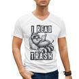 Racoon Reading Spicy Smutty Book Booktok I Read Trashy Books Men's V-Neck T-Shirt Racoon Reading Spicy Smutty Book Booktok I Read Trashy Books Men's V-Neck T-Shirt