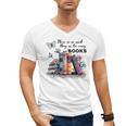 There Is No Such Thing As Too Many Books Reading Librarian Men's V-Neck T-Shirt There Is No Such Thing As Too Many Books Reading Librarian Men's V-Neck T-Shirt