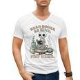 Read Books Be Kind Stay Weird Skeleton Reading Book Lover Men's V-Neck T-Shirt Read Books Be Kind Stay Weird Skeleton Reading Book Lover Men's V-Neck T-Shirt