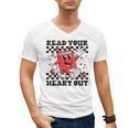 Read Your Heart Out Teacher Valentines Book Lover Men's V-Neck T-Shirt