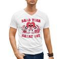 Read Your Heart Out Valentines Day Teachers Book Lovers Men's V-Neck T-Shirt