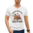 I Read Past My Bedtime Reading Dinosaur Book Lover Men's V-Neck T-Shirt I Read Past My Bedtime Reading Dinosaur Book Lover Men's V-Neck T-Shirt