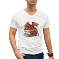 I Read Because Roasting People Is Frowned Upon Dragon Book Premium Tri-Blend Men's V-Neck T-Shirt