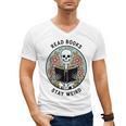 Reader Skeleton Read Books Be Kind Stay Weird Men's V-Neck T-Shirt Reader Skeleton Read Books Be Kind Stay Weird Men's V-Neck T-Shirt