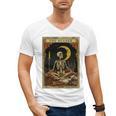 The Reader Tarot Card Book Lover Skeleton Art Goth Style Men's V-Neck T-Shirt The Reader Tarot Card Book Lover Skeleton Art Goth Style Men's V-Neck T-Shirt