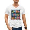 Reading And Bookcase Magic Book Premium Men's V-Neck T-Shirt