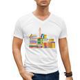 Reading Books Librarian Reader Nerd I'm Ok Teacher Men's V-Neck T-Shirt