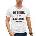 Reading Is My Favorite Sport Book Lover Quote Men's V-Neck T-Shirt Reading Is My Favorite Sport Book Lover Quote Men's V-Neck T-Shirt